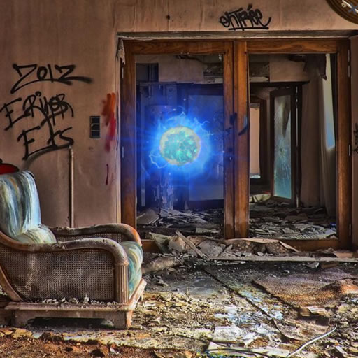 Sphère boisée déserte