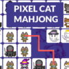 cat pixel mahjong