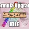 formula upgrade idle
