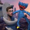 huggy wuggy fight skibidi toilet