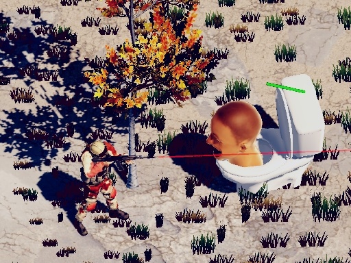 TopDown Skibidi Nette de alitement Conquête de photos